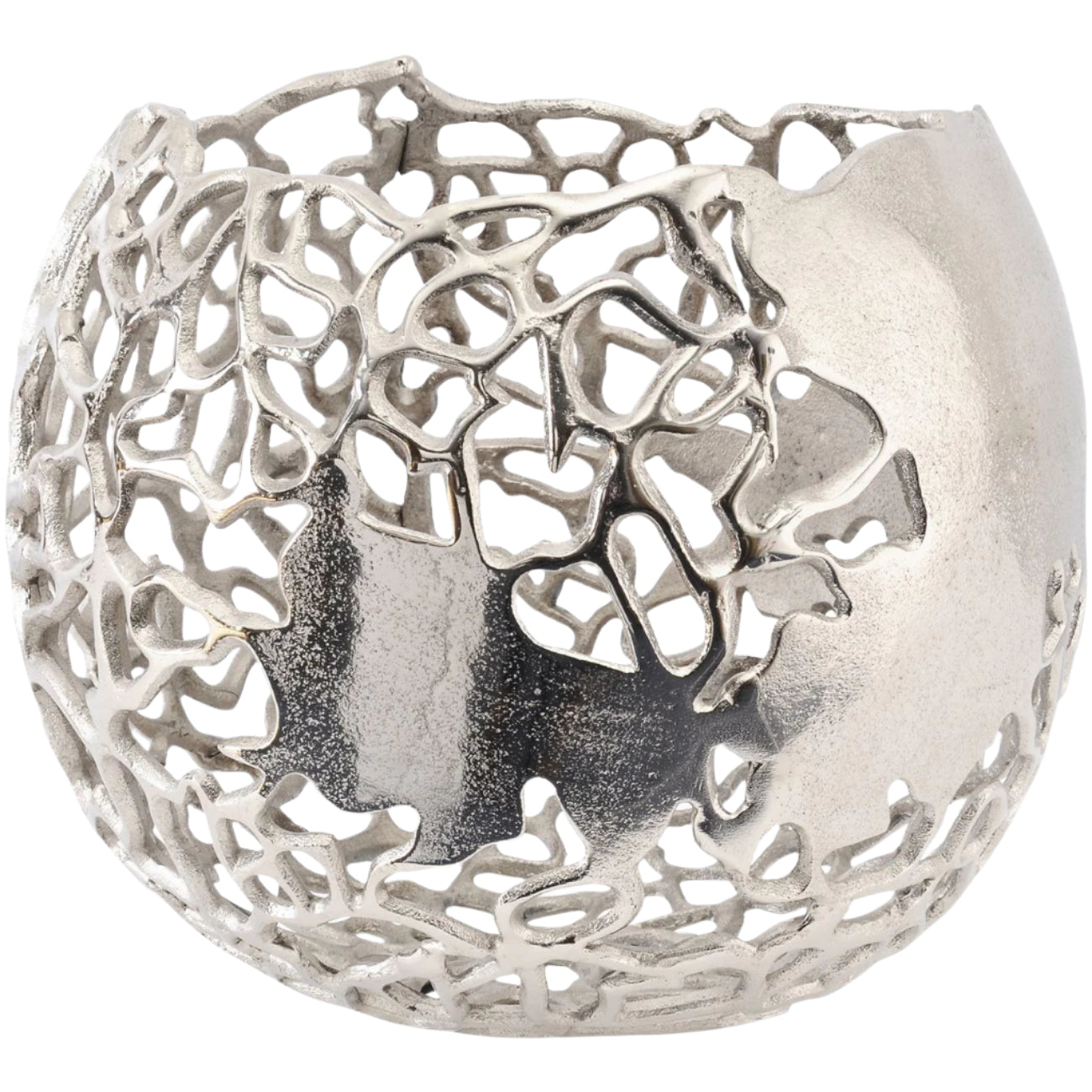 Apo Coral Aluminium Spherical Vase