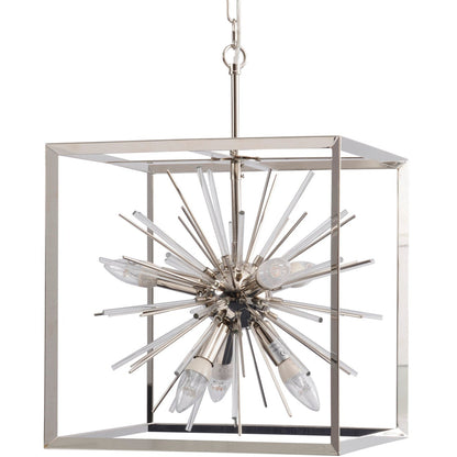 Starburst Silver Small Chandelier