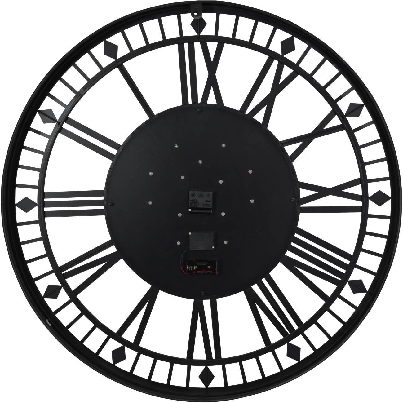 Gibbons Grey Skeleton Moving Cog Wall Clock