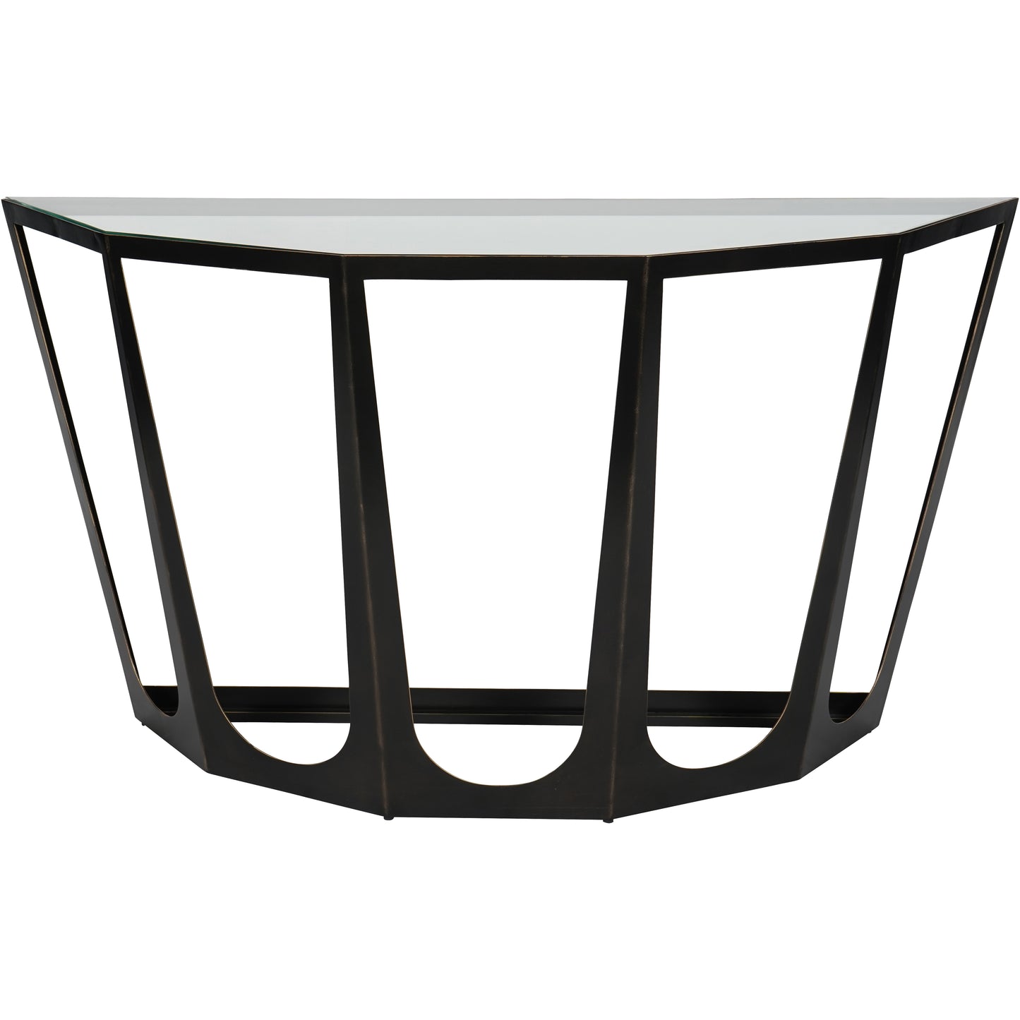 Catalan Bronze Gilded Console Table