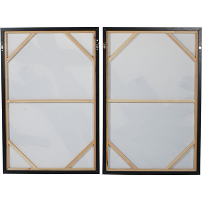 Large Impasto Brushstrokes Framed Wall Art (Set of 2)