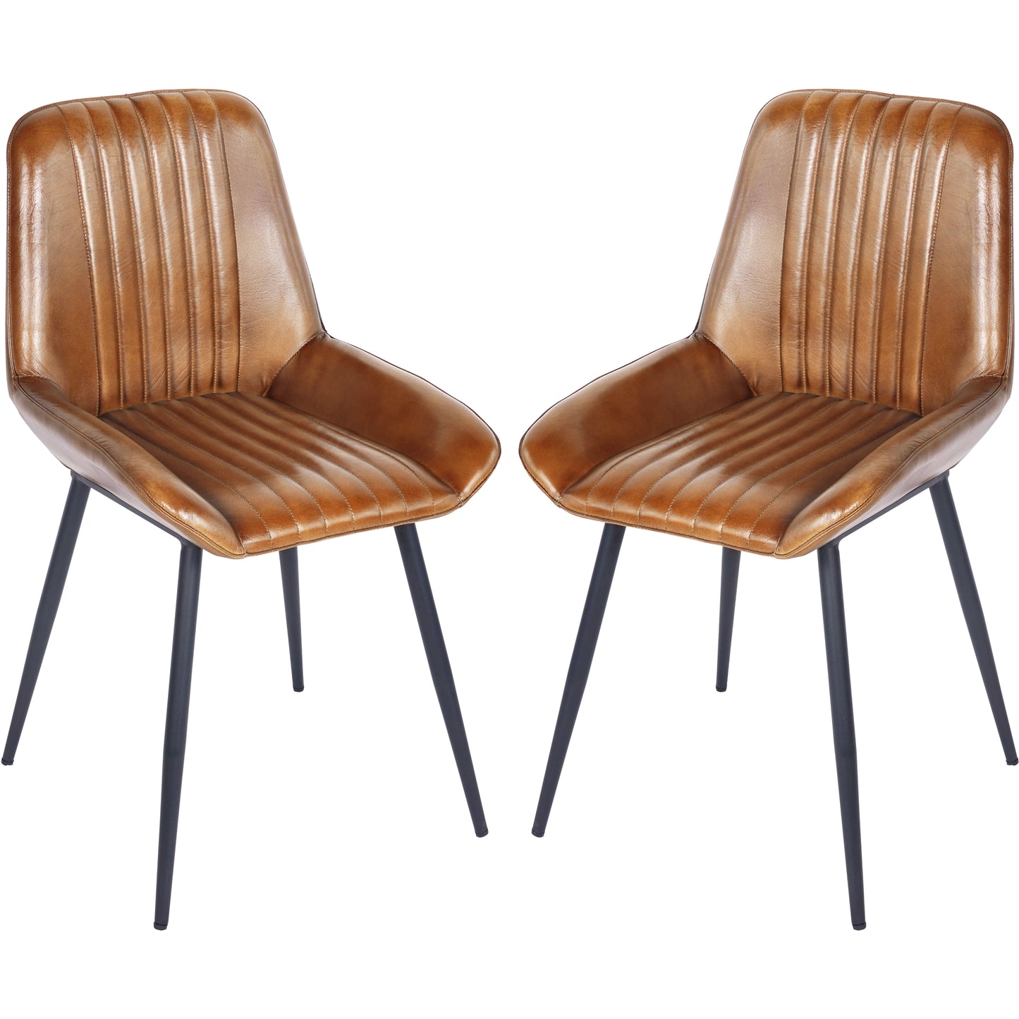 Pembroke Leather Dining Chairs (Set of 2)