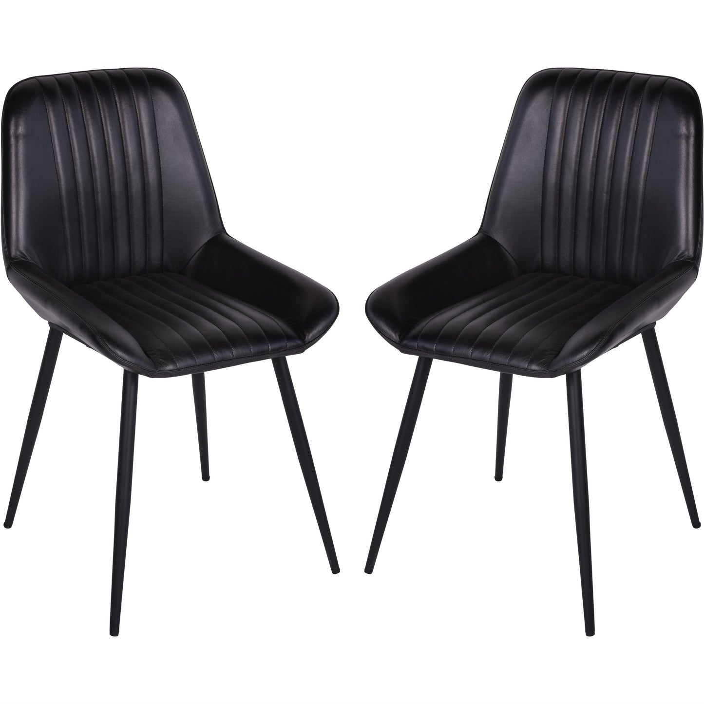 Pembroke Leather Dining Chairs (Set of 2)