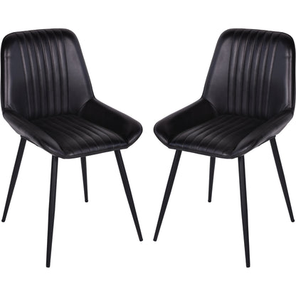 Pembroke Leather Dining Chairs (Set of 2)