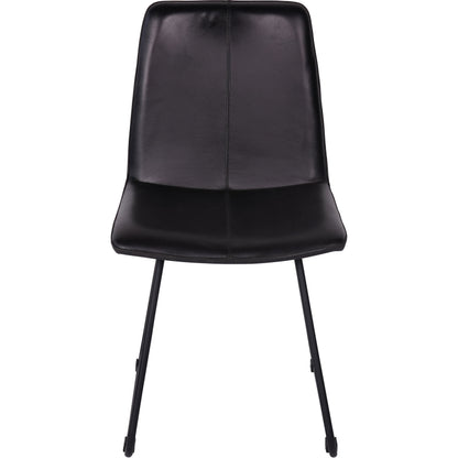 Robinson Leather Charcoal Dining Chairs (Set of 2)
