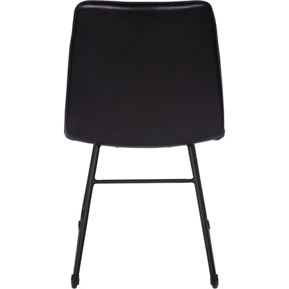 Robinson Leather Charcoal Dining Chairs (Set of 2)