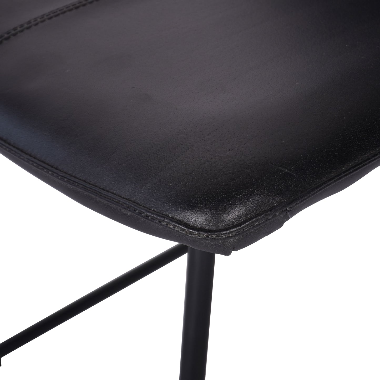 Robinson Leather Charcoal Dining Chairs (Set of 2)