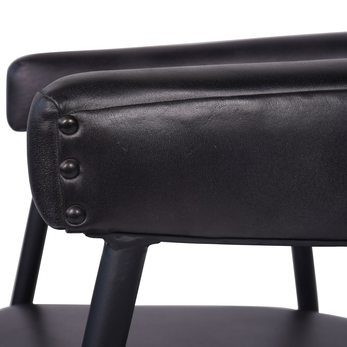 Churchill Leather Charcoal Dining Chairs (Set of 2)