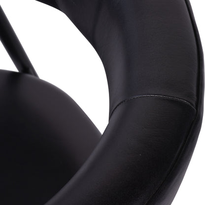 Churchill Leather Charcoal Dining Chairs (Set of 2)