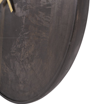 Mango Wood Bowl Large Wall Clock