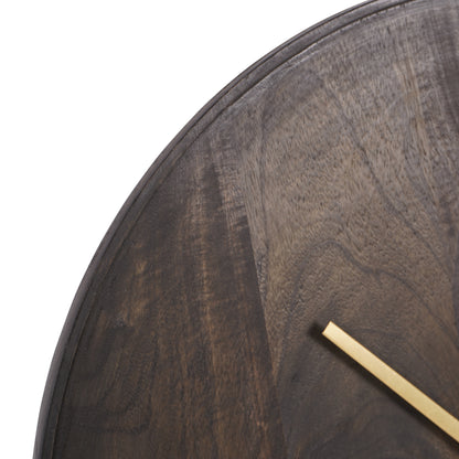 Mango Wood Bowl Small Wall Clock