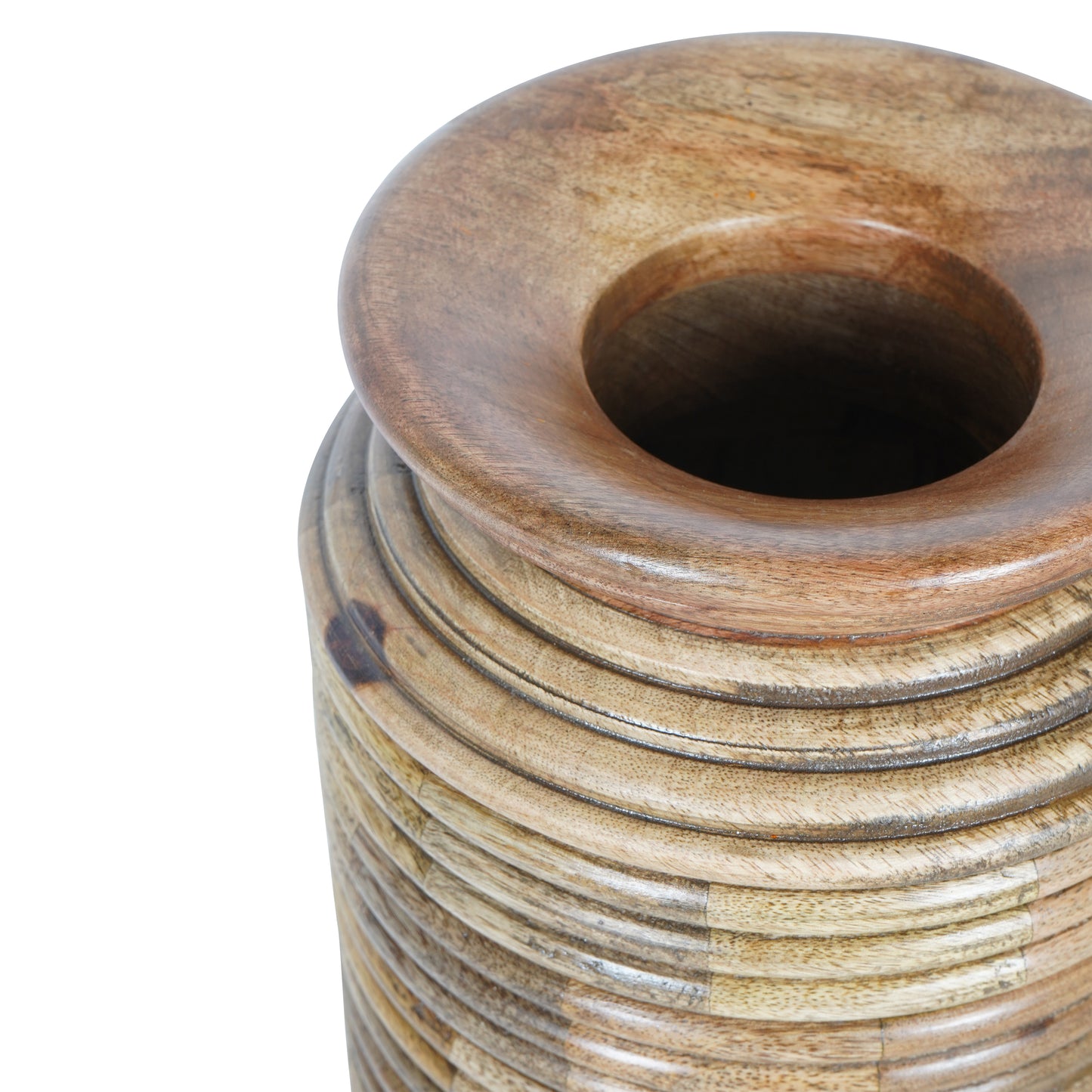 Leon Solid Wood Vase (Set of 2)
