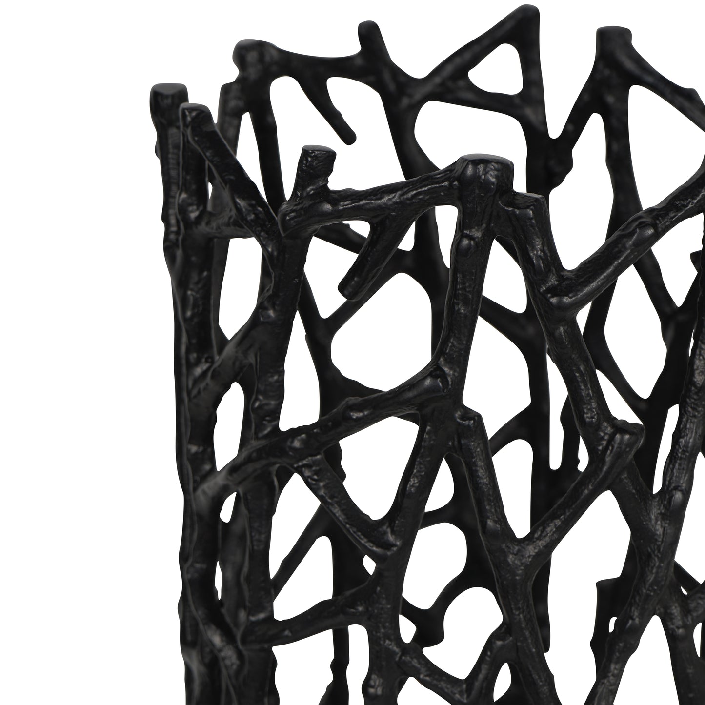 Twig Black Sculpture Small Vase