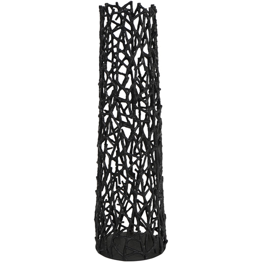 Twig Black Sculpture Small Vase