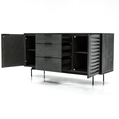 Bronks Black Acacia Buffet Sideboard