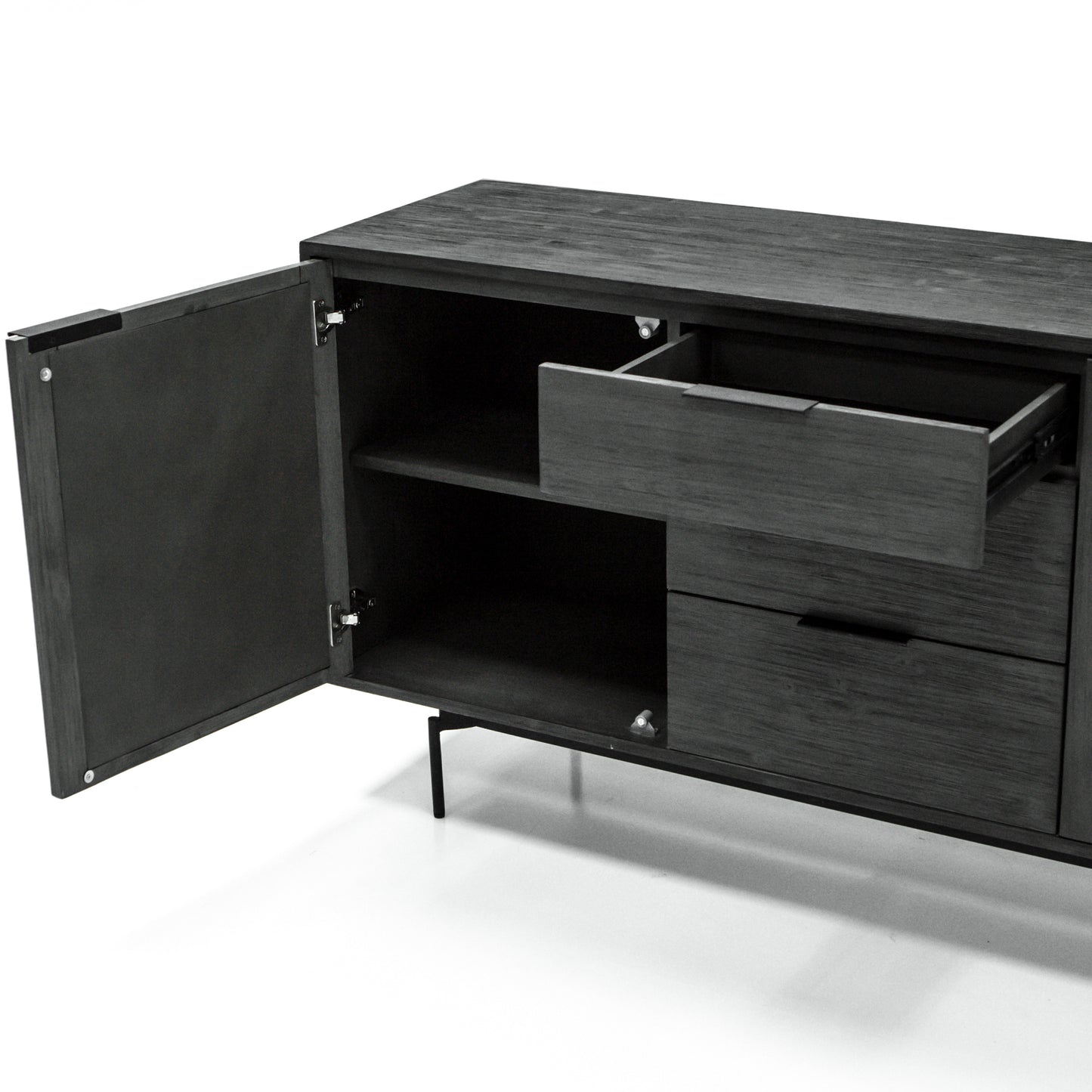 Bronks Black Acacia Buffet Sideboard