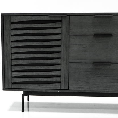Bronks Black Acacia Buffet Sideboard
