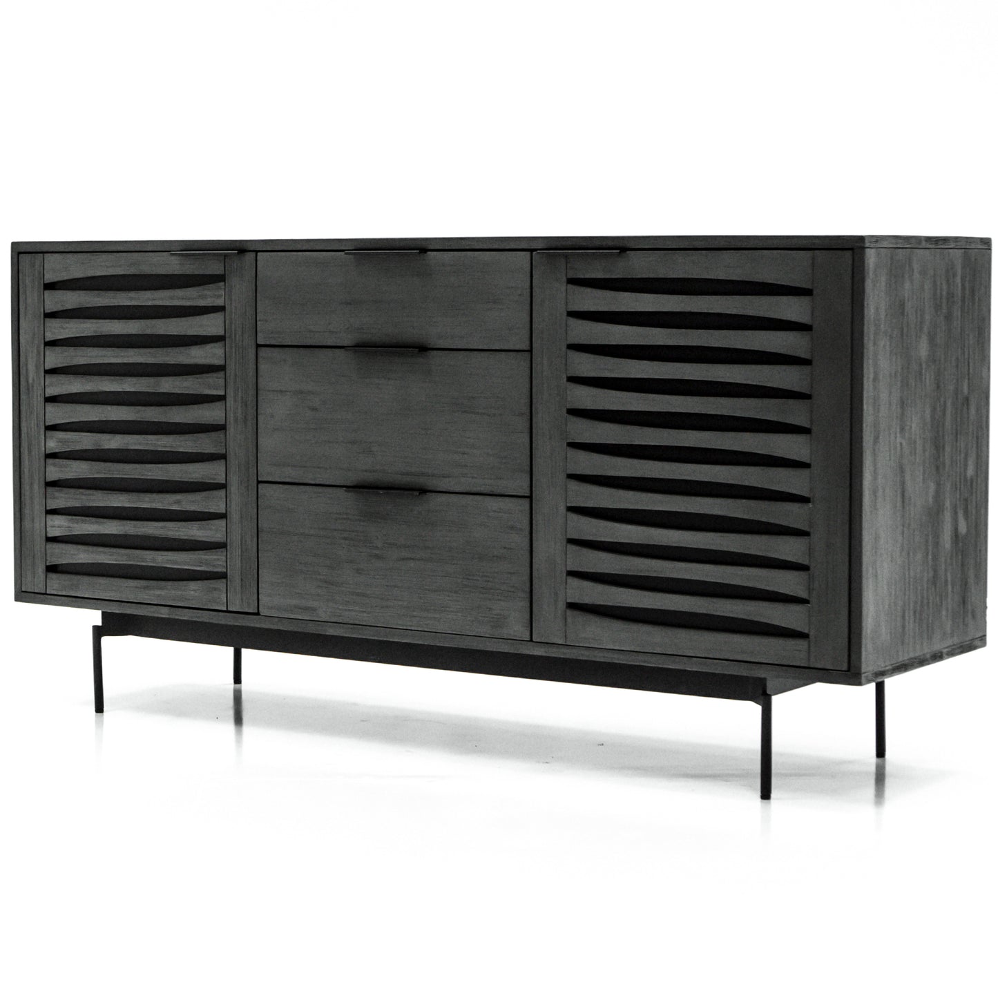 Bronks Black Acacia Buffet Sideboard