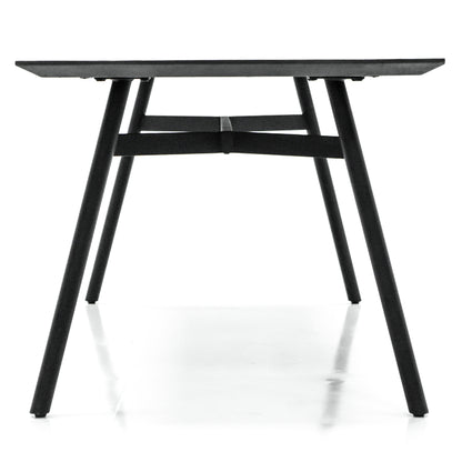 Bronks Acacia Wood Black Fixed 180cm Dining Table