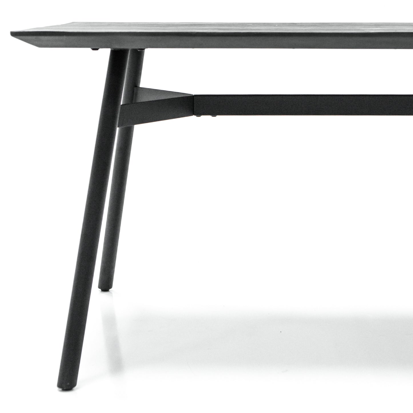 Bronks Acacia Wood Black Fixed 180cm Dining Table