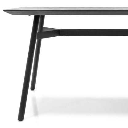 Bronks Acacia Wood Black Fixed 180cm Dining Table