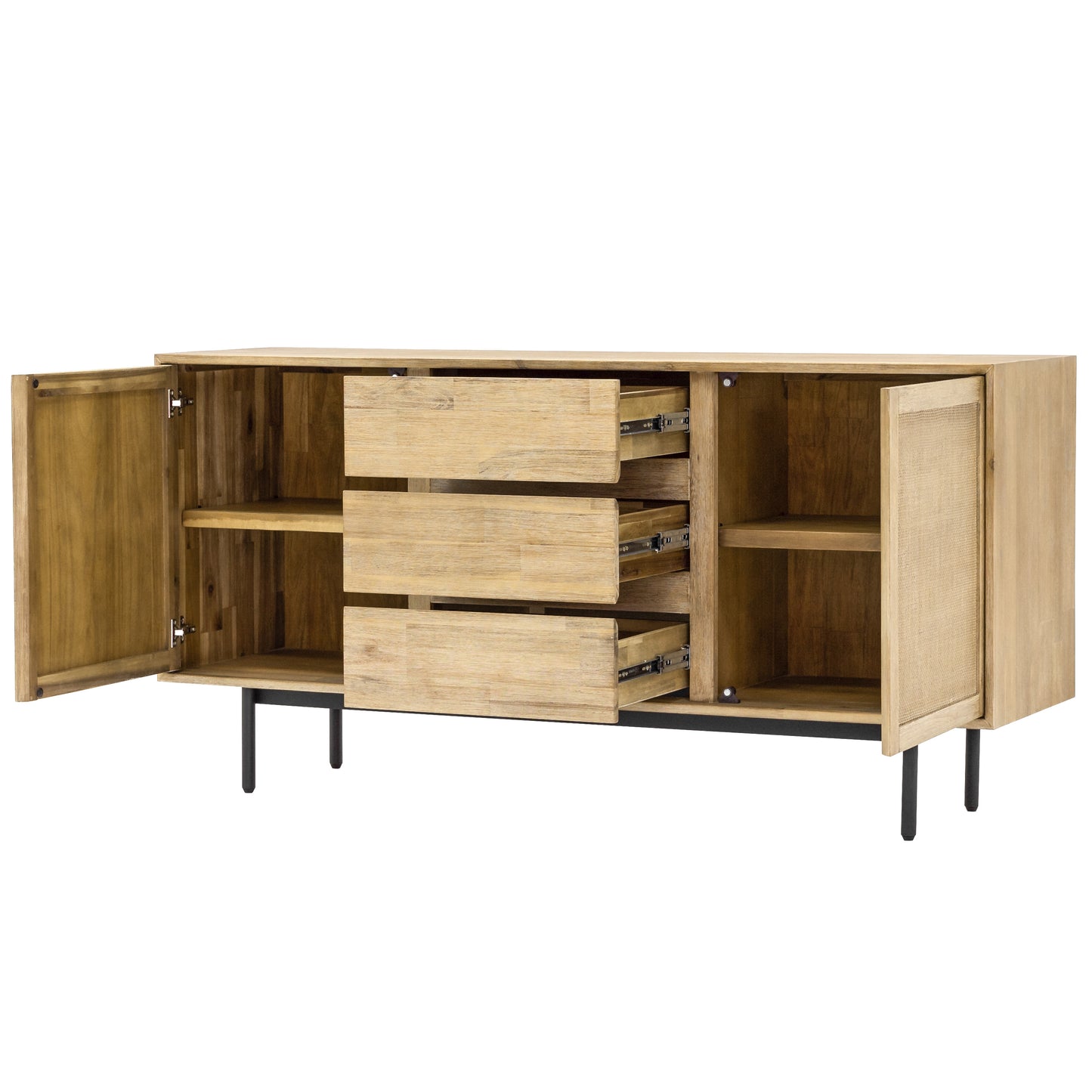 Maddox Acacia Wood Buffet Sideboard