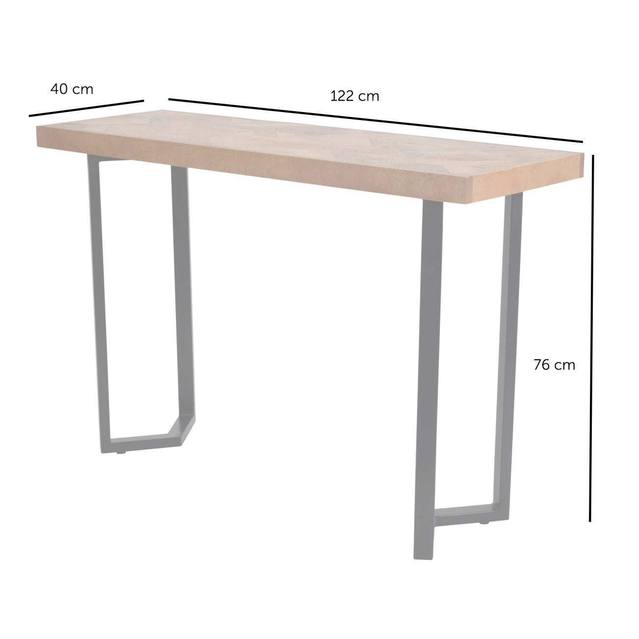 Marston Geometric II Hall Small Console Table