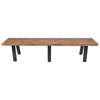 Burnham II Herringbone Dining Bench