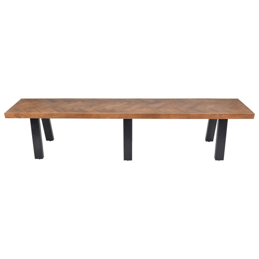 Burnham II Herringbone Dining Bench