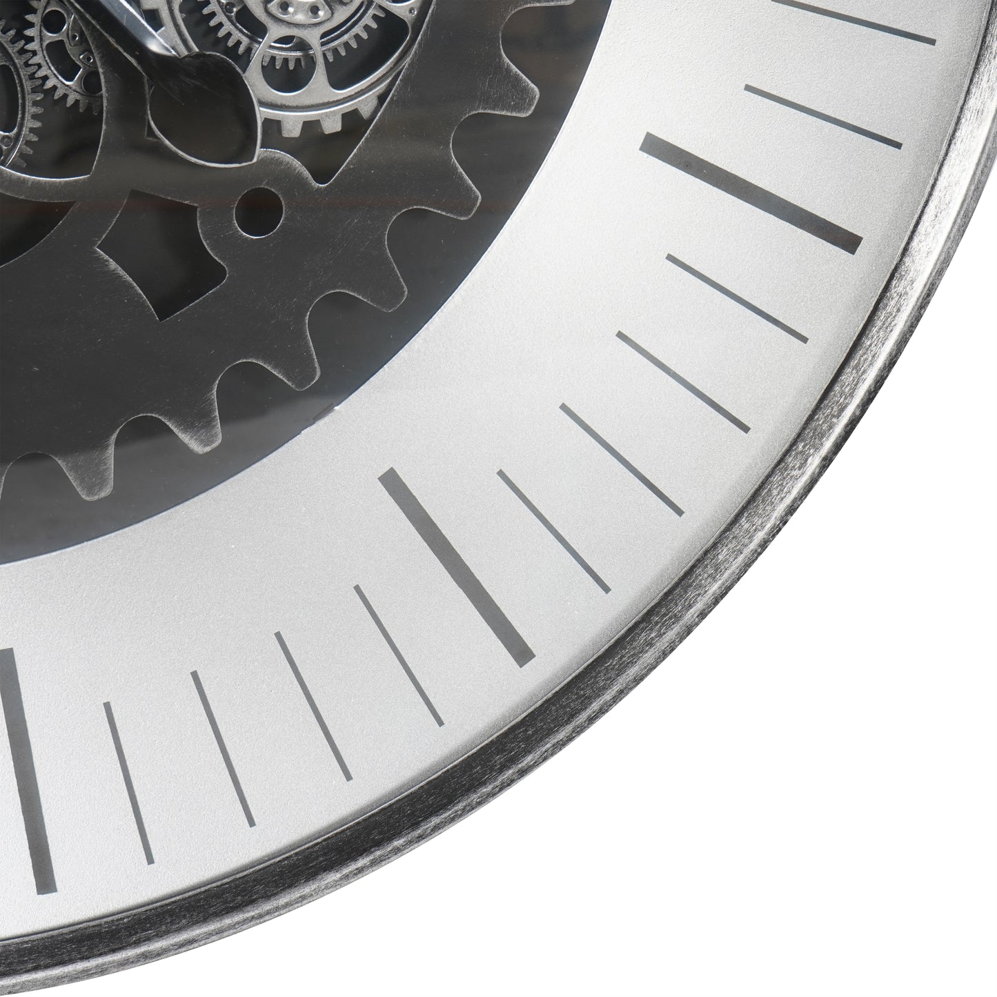 Palladium with moving Dials Black Nickel 80cm Wall Clock
