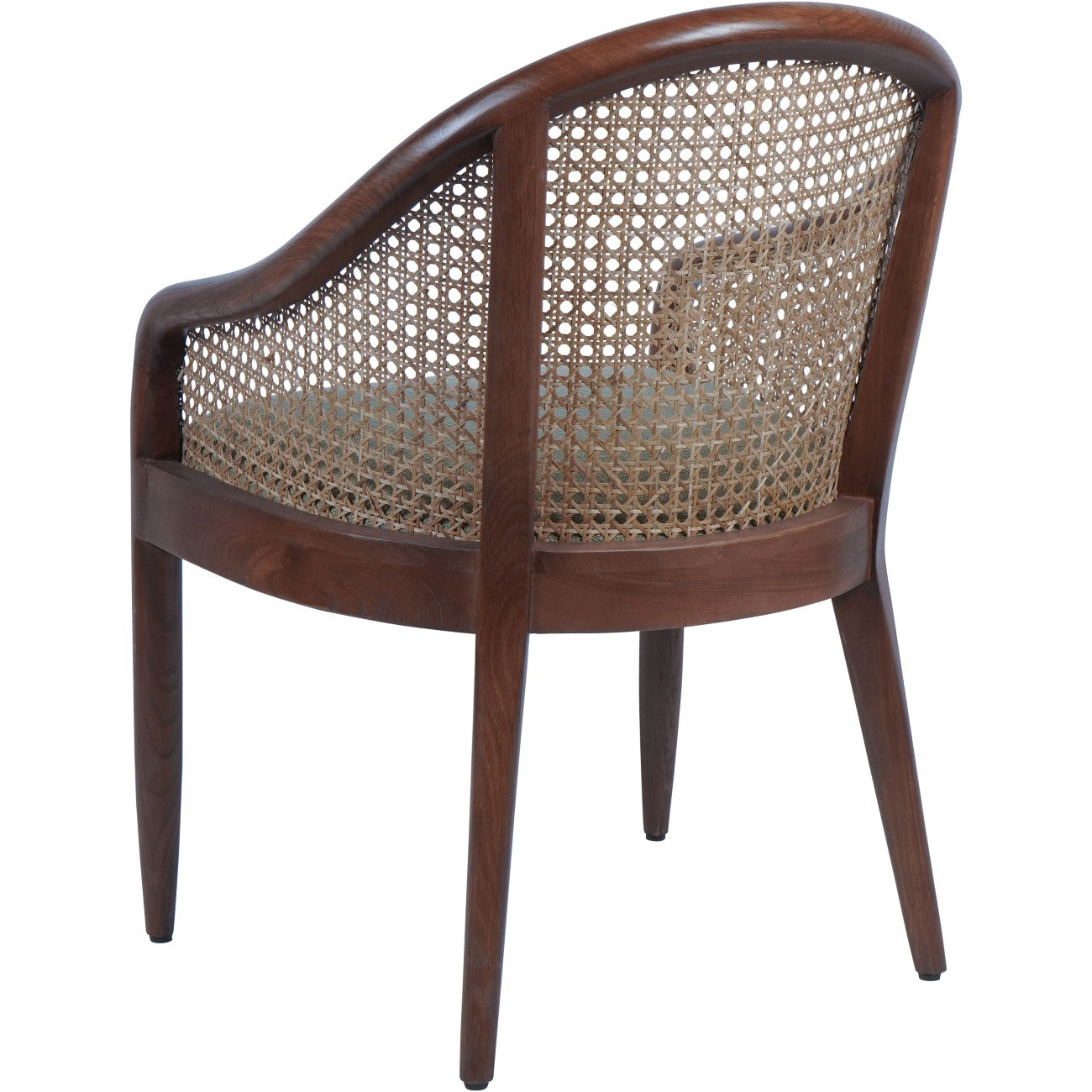 Carmel Oak With Cane and Upholstery Dining Armchair (Set of 2)