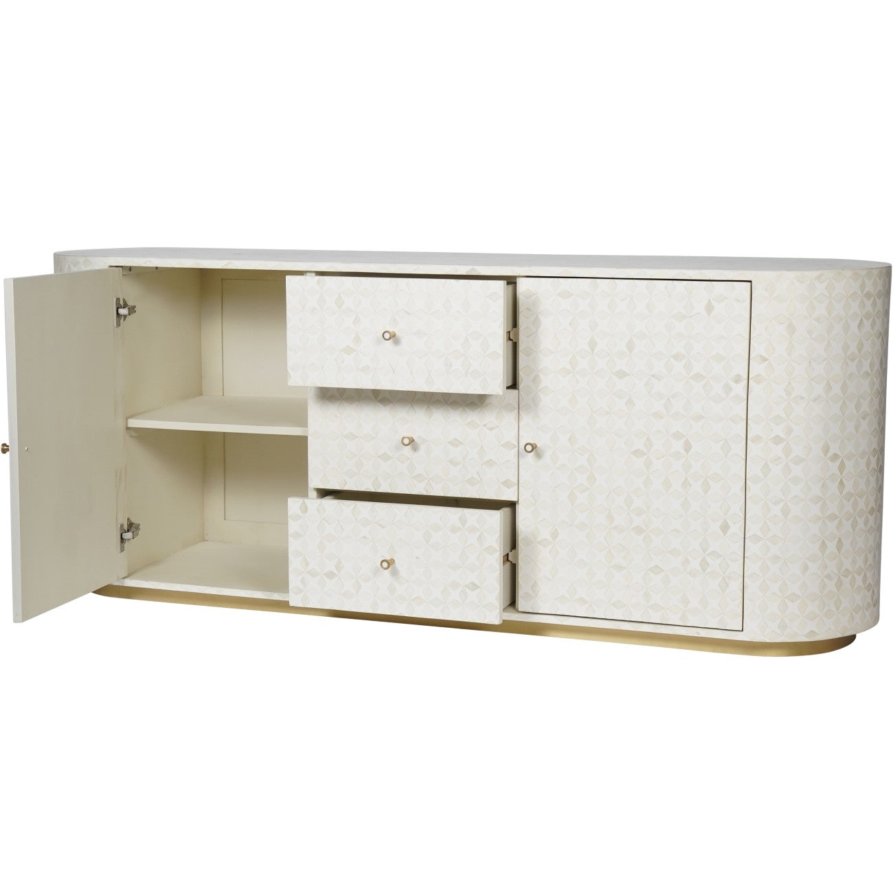 Aspen Bone Inlay Buffet Sideboard