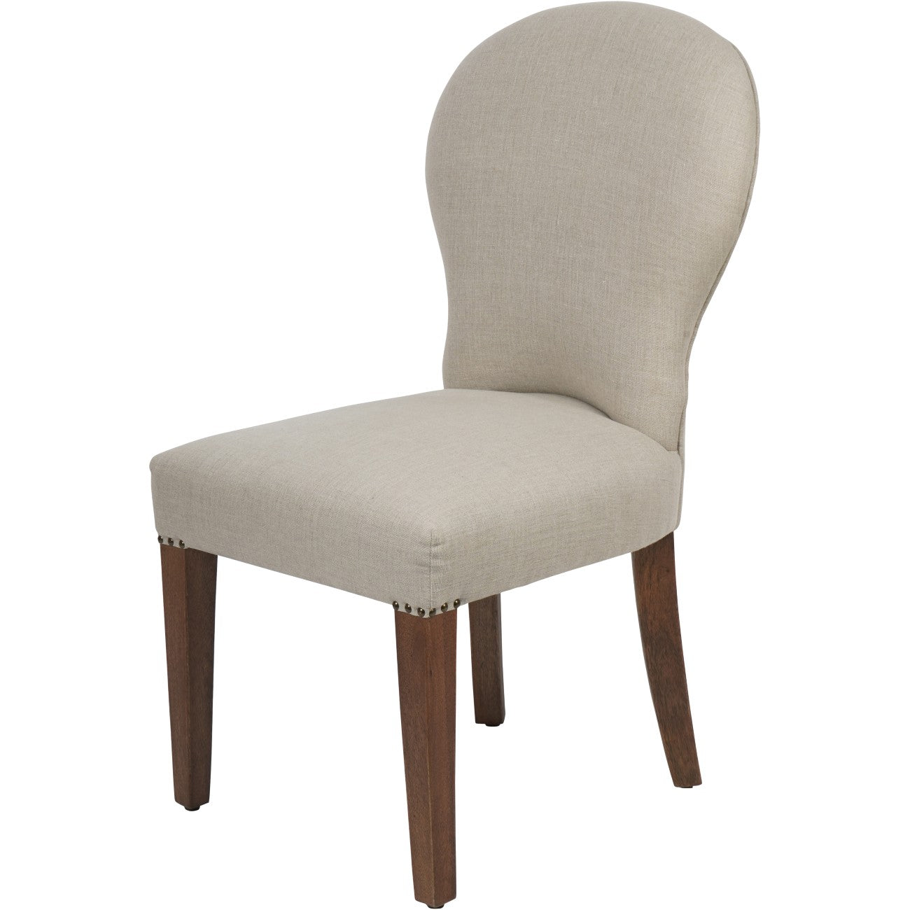 Walker Mango Wood Upholstered Dining Chair (Set of 2)