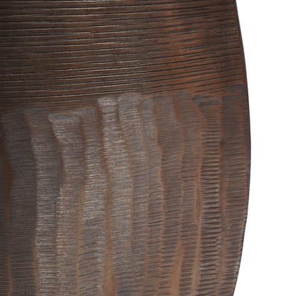 Southwold Textured Oval Antique Brass 100cm Vase