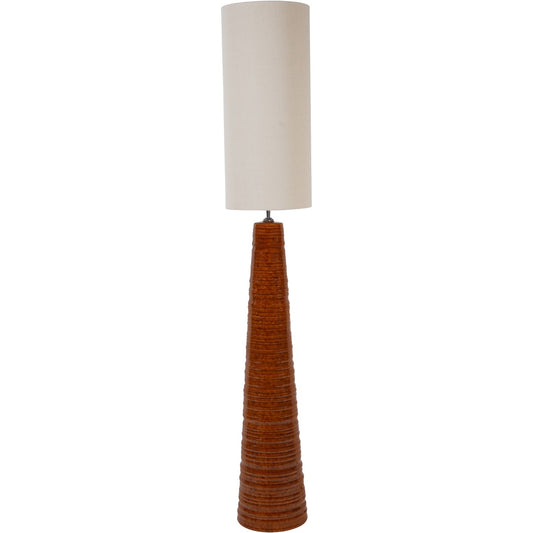 Tivoli Ceramic Tall Terracotta Floor Lamp