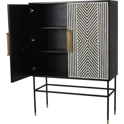 Delaney Bone Inlay Drinks Cabinet