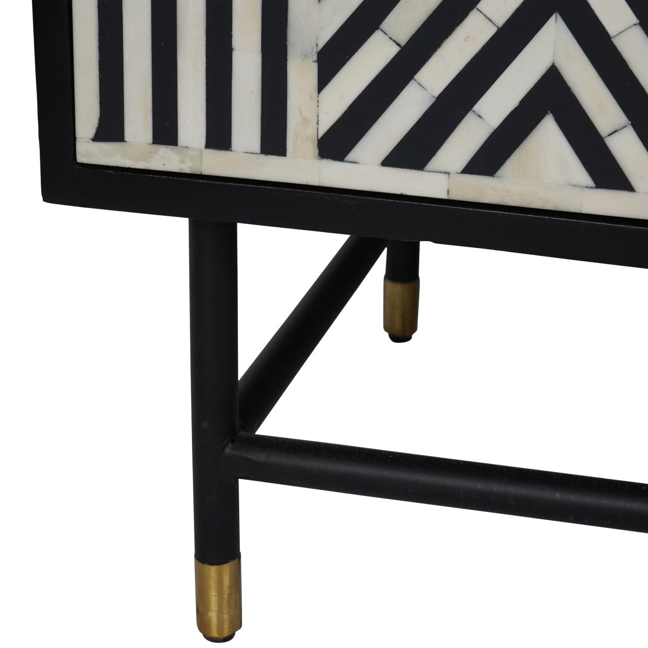 Delaney Bone Inlay Four Door Buffet Sideboard