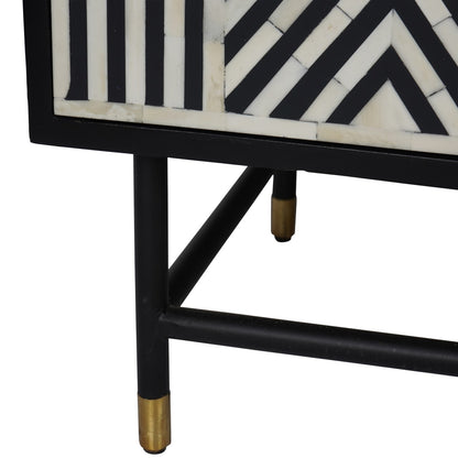 Delaney Bone Inlay Four Door Buffet Sideboard