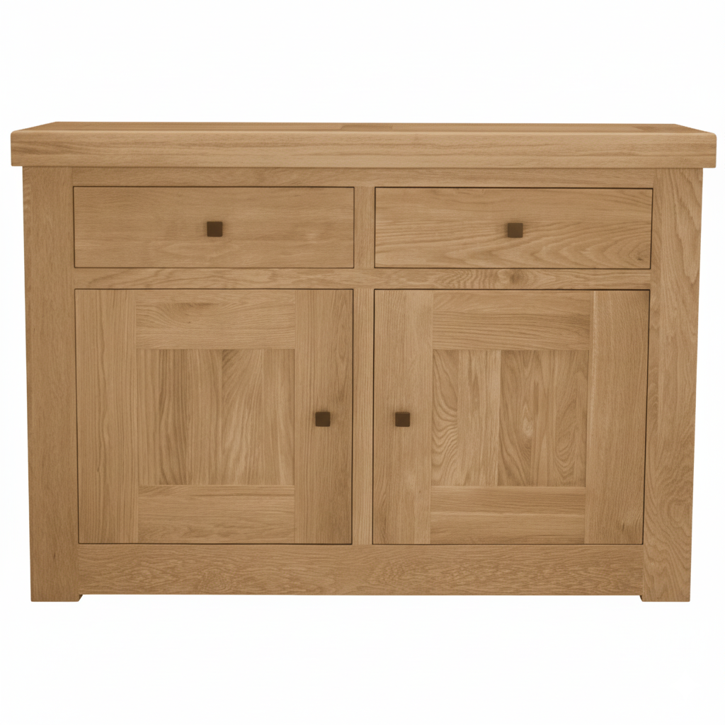 Bordeaux Solid Oak 2 Door 2 Drawer Sideboard