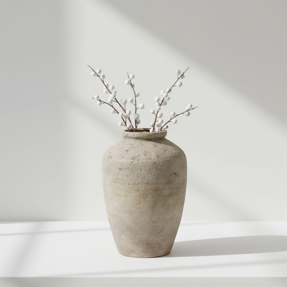 Deruta Mottled Large Vase