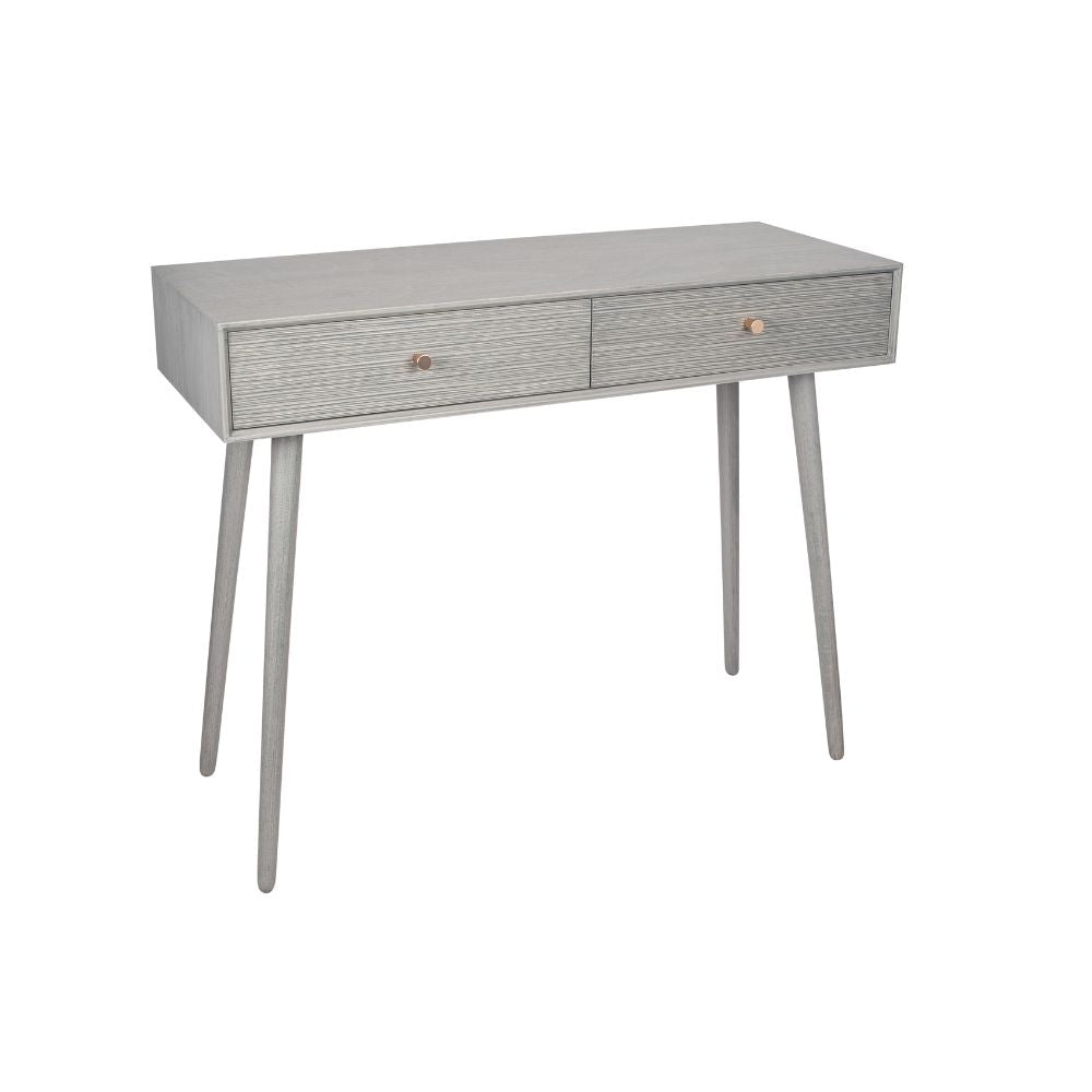 Chaya Pine Wood 2 Drawer Console Table