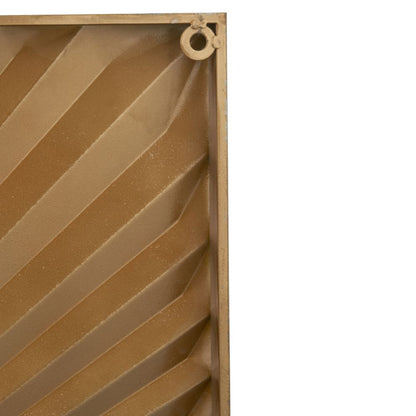 Metal White and Gold Sunburst Wall Art