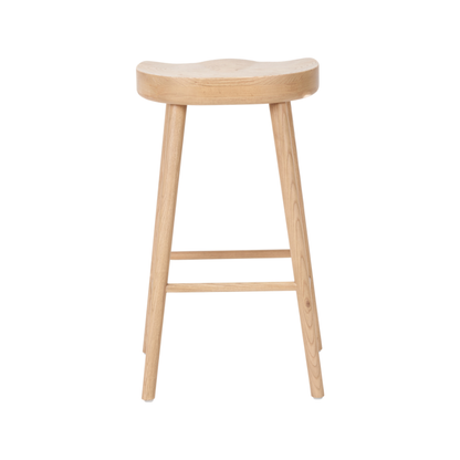 Laselle Ash Wood Bar Stool