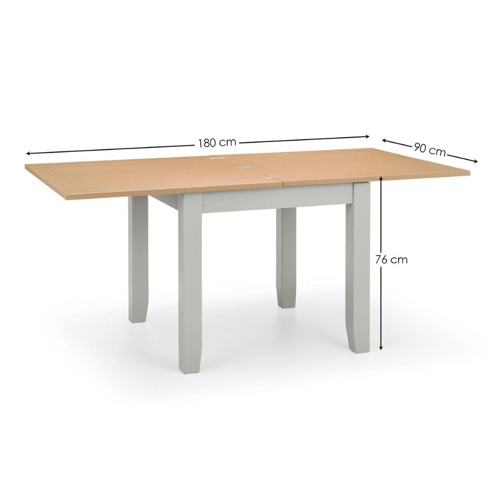 Richmond Flip-Top Elephant Grey Dining Table