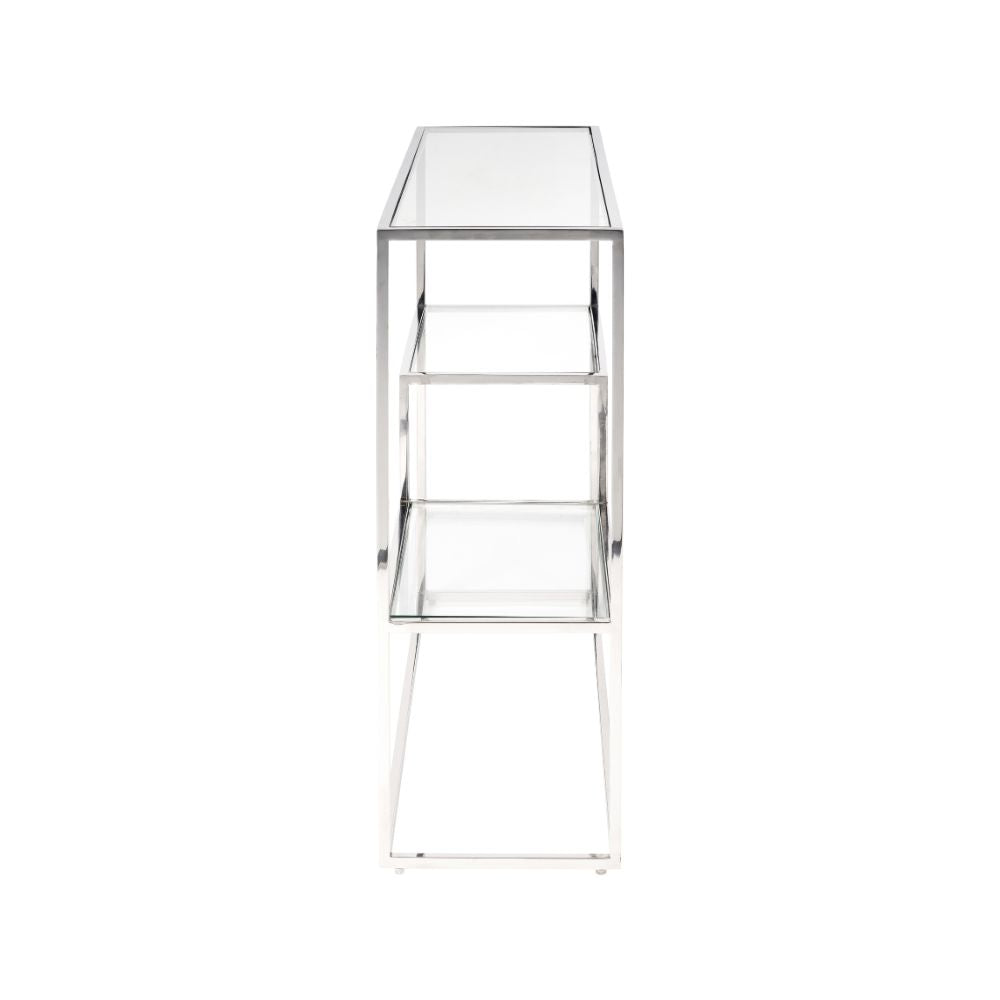 Aleandra Glass Console Table