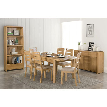 Curve 1.5m Oak Extendable Dining Table