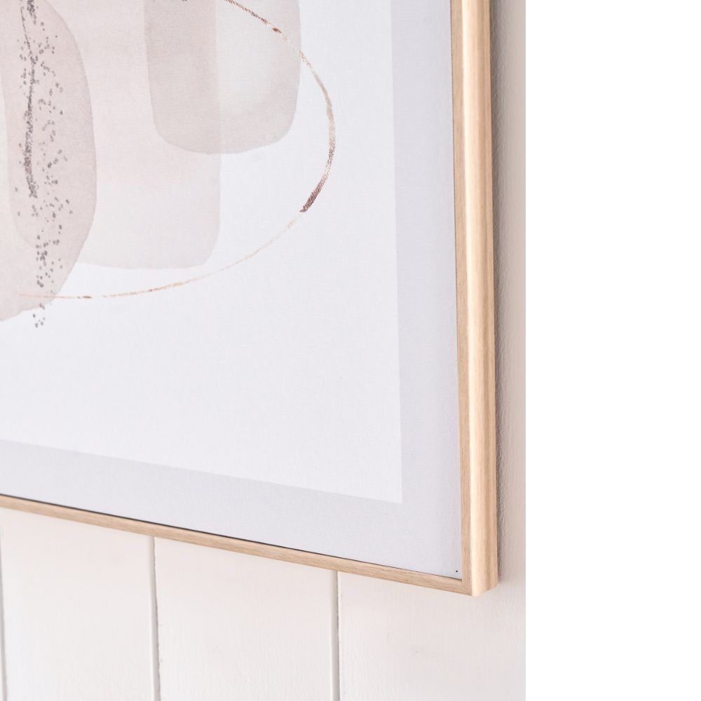 Canvases Natural Abstract with Natural Frame (Set of 2)