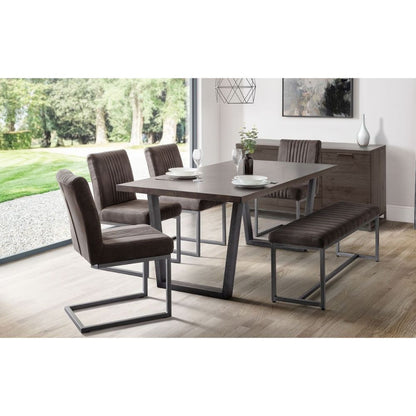Brooklyn Charcoal Dining Bench