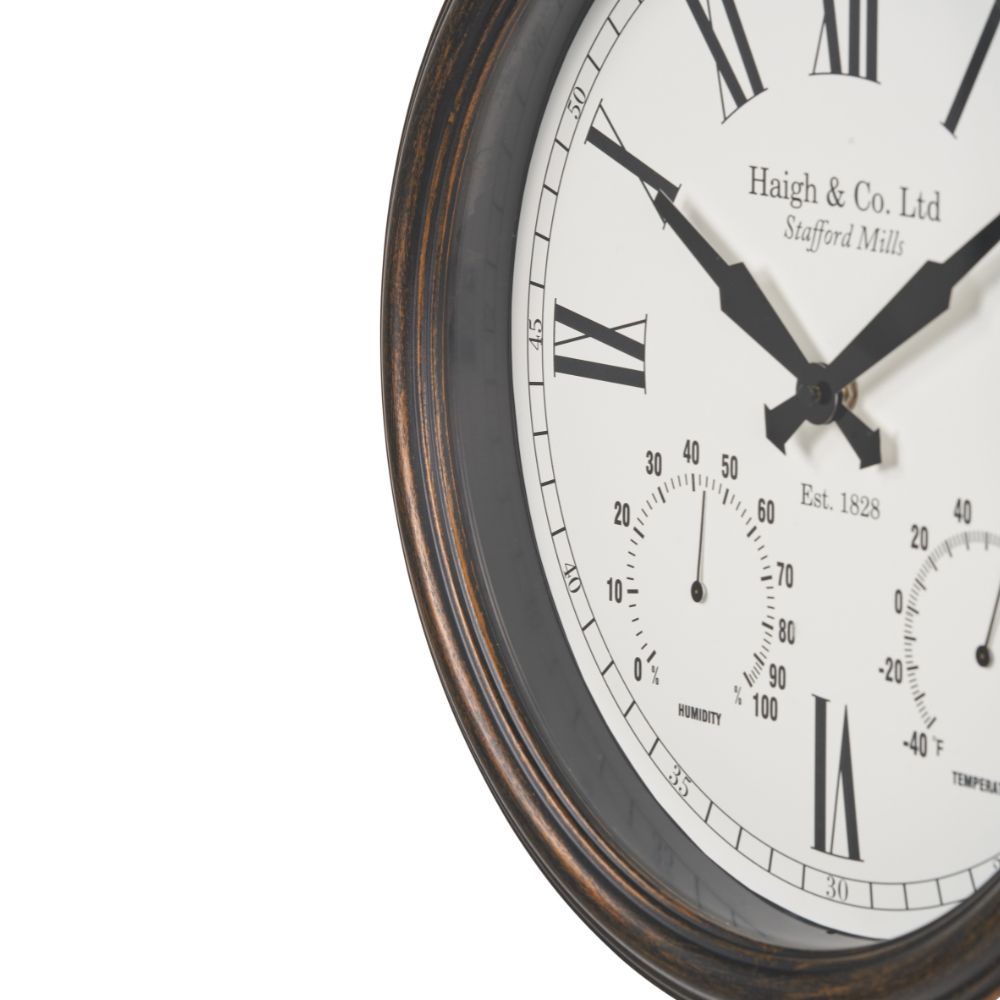 Antique Effect Indoor Outdoor Wall Clock