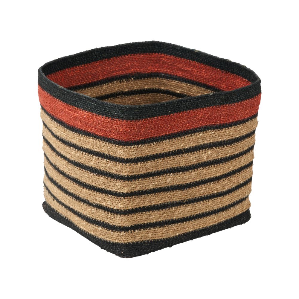 Seagrass Stripe Square Basket